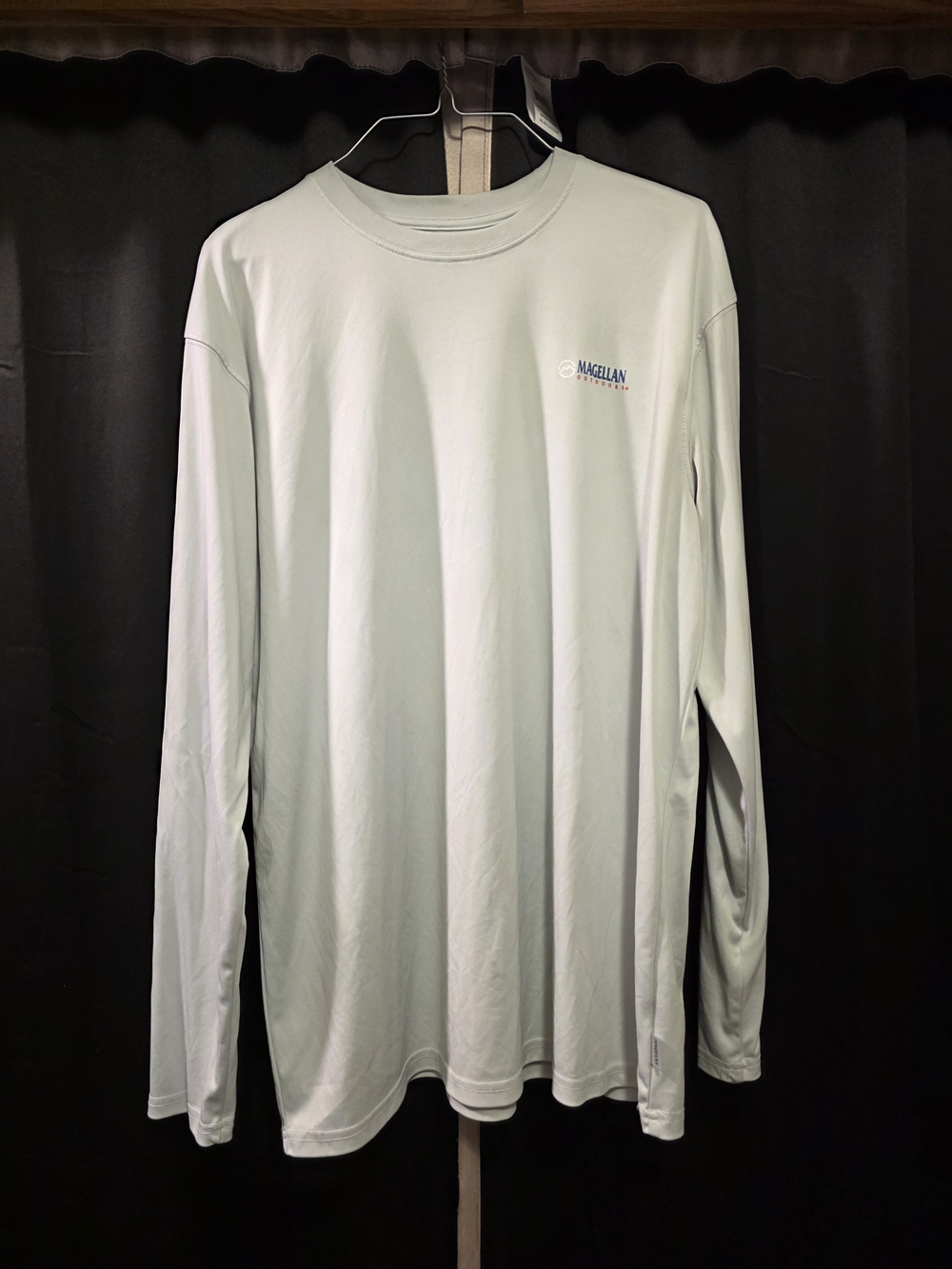 Magellan Outdoors Men’s Long Sleeve Performance Tee - Mint Green